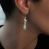 گوشواره تقره شمش باروک بی وا