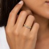 انگشتر نقره و گوارسه طلا